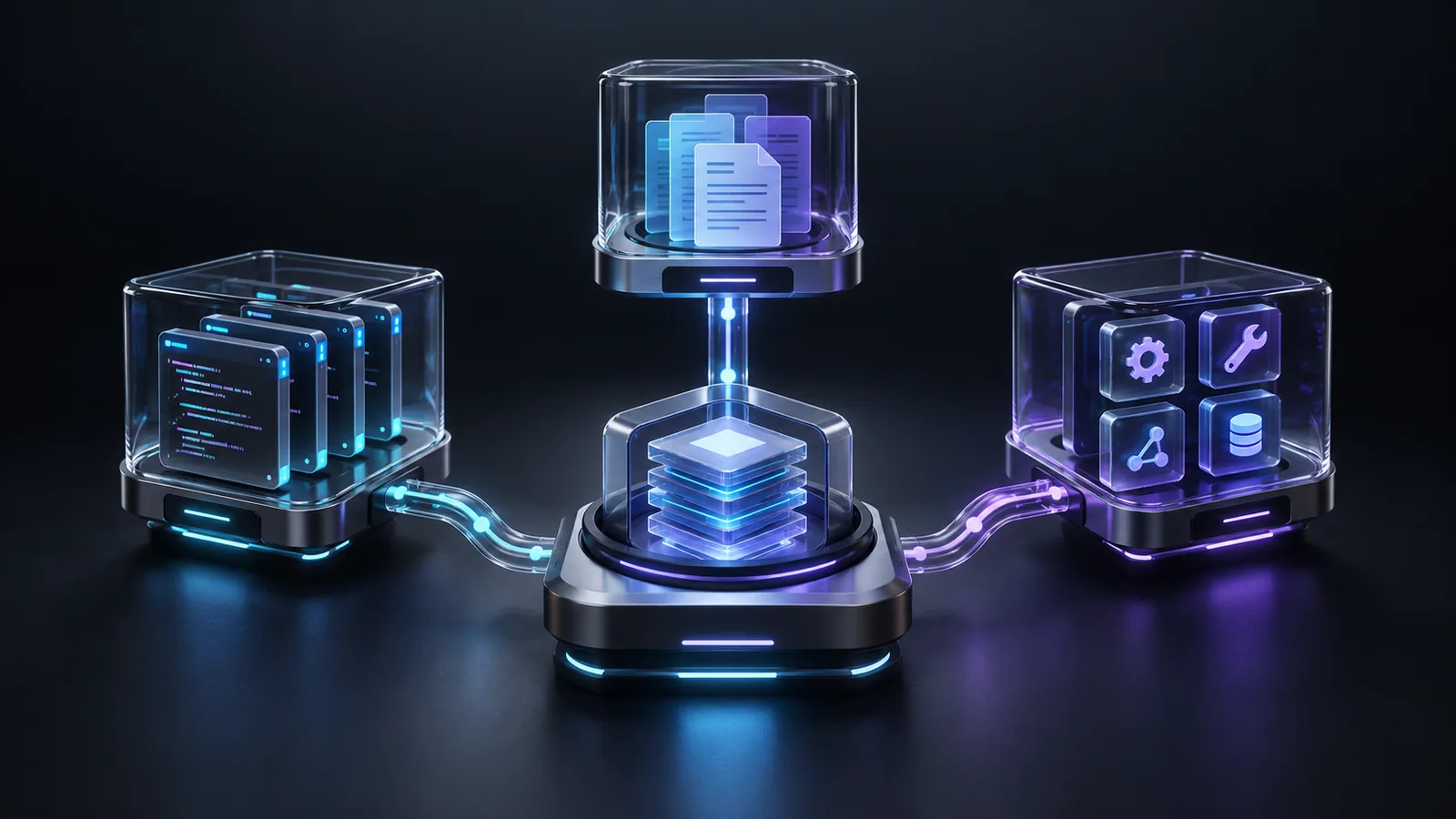 Conceptual cover for Agent Manager: coding agent configuration in DockLab.