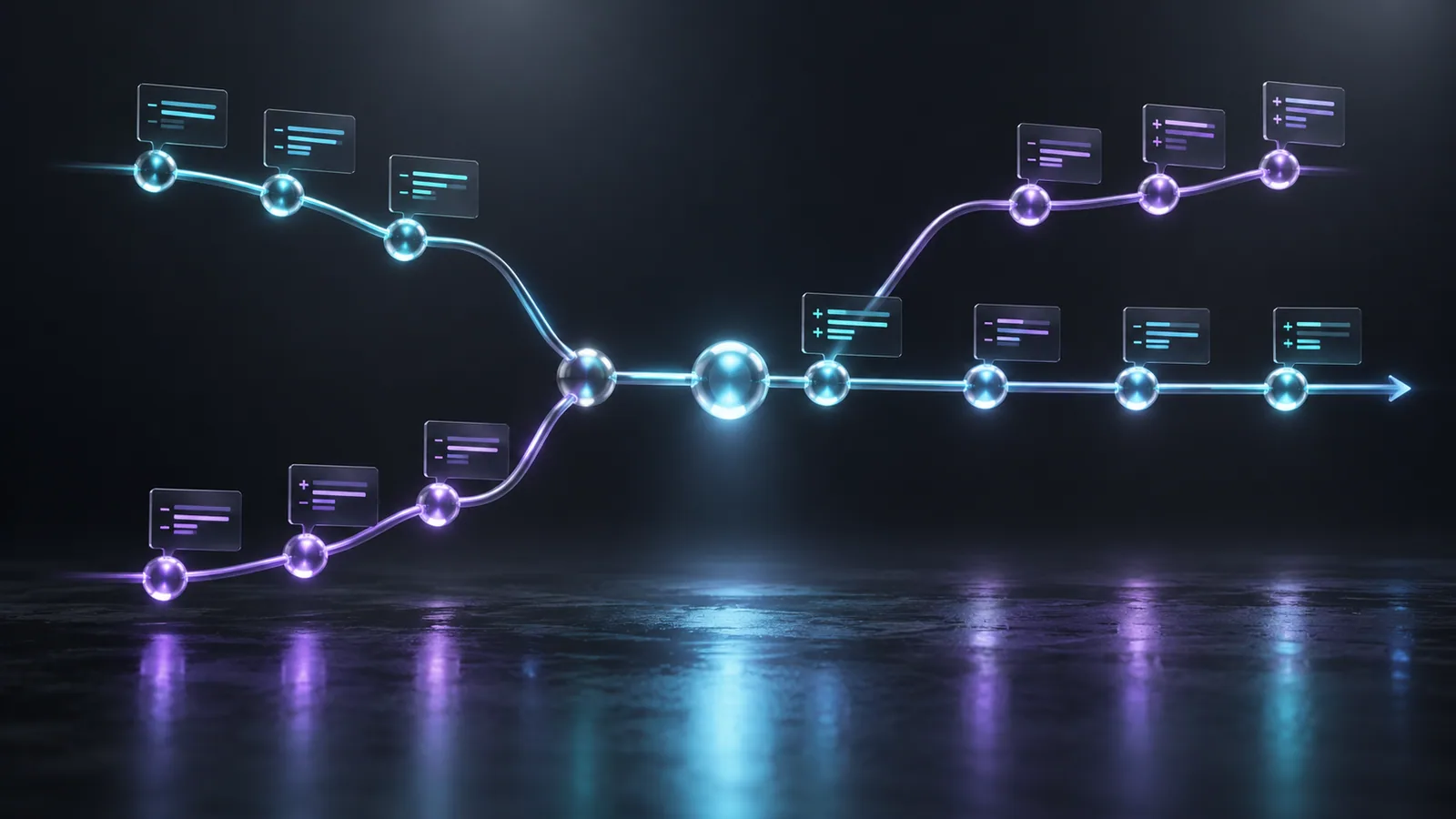 Conceptual cover for Git Manager: remote git workflow in DockLab.