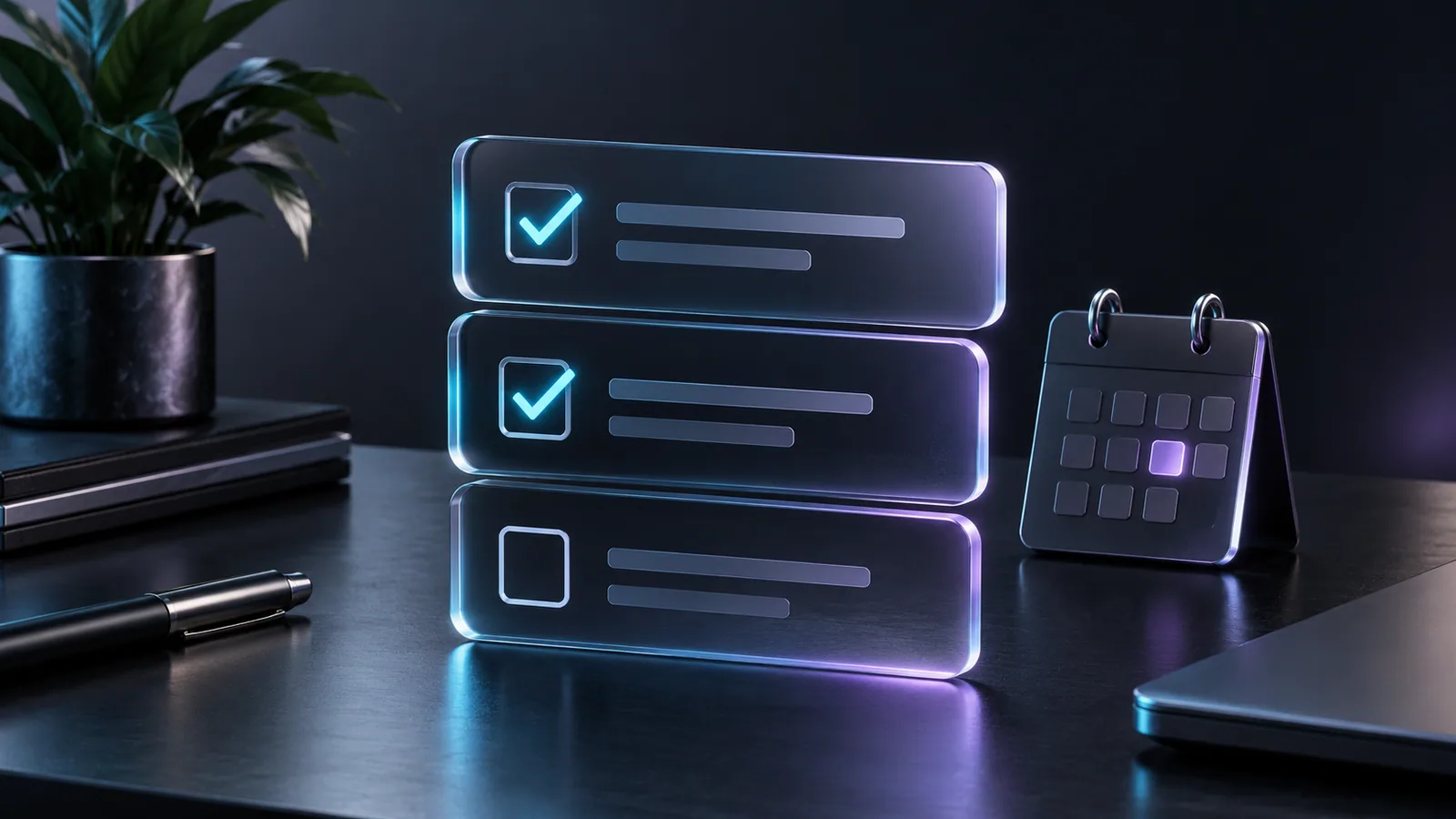 Conceptual cover for To-Do: workspace task tracking in DockLab.